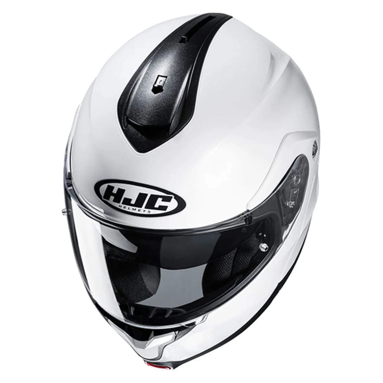 Casco Modulare Hjc C91n Solid Pearl White