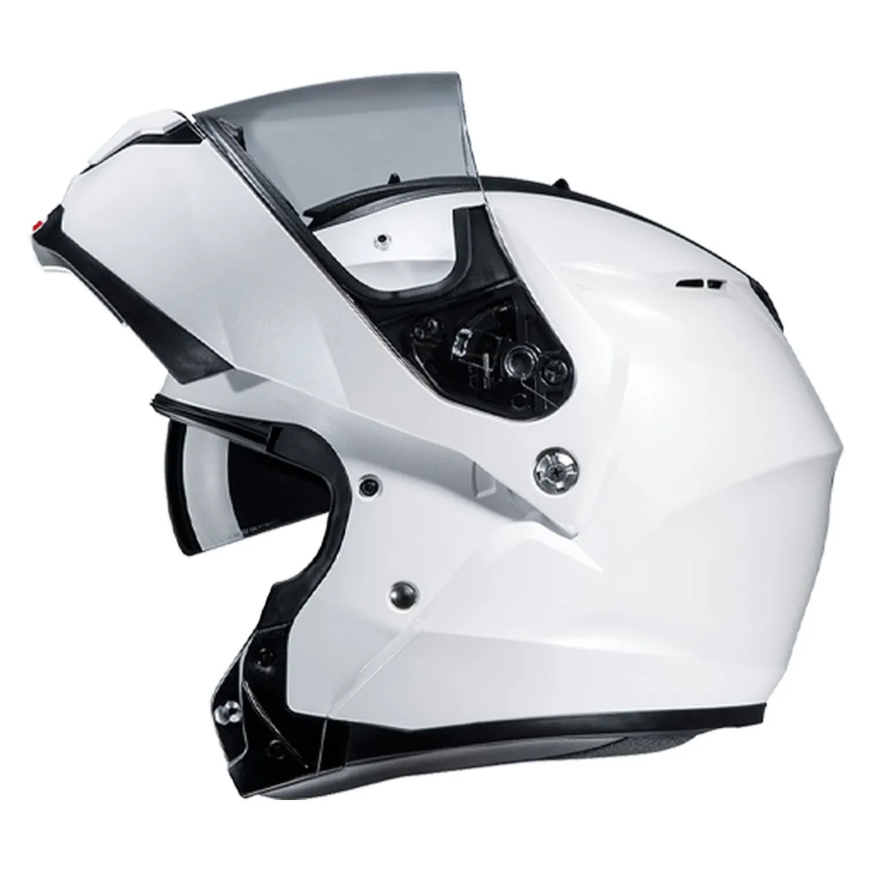Casco Modulare Hjc C91n Solid Pearl White
