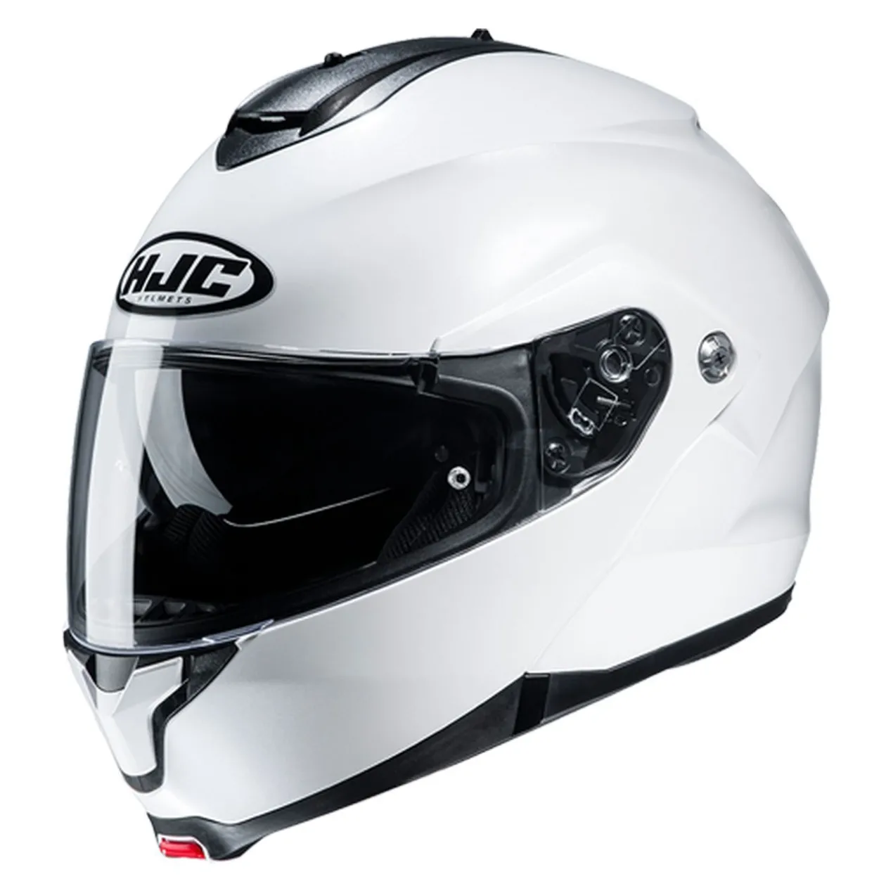 Casco Modulare Hjc C91n Solid Pearl White