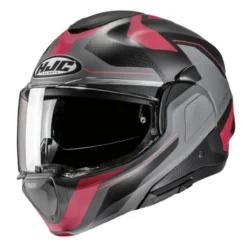 Casco Modulare Hjc F100 Bios Mc8sf Nero Viola Gri