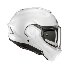 Casco Modulare Hjc F100 Solid Pearl White