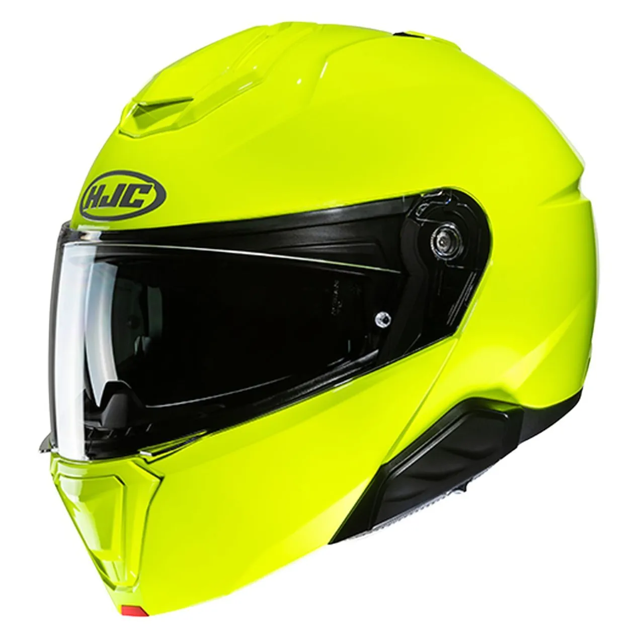Casco Modulare Hjc I91 Solid Fluo Green