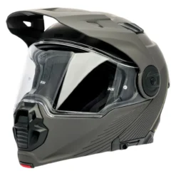 Casco Modulare Ixs Venture 1.0 Grigio Scuro Opaco-nero