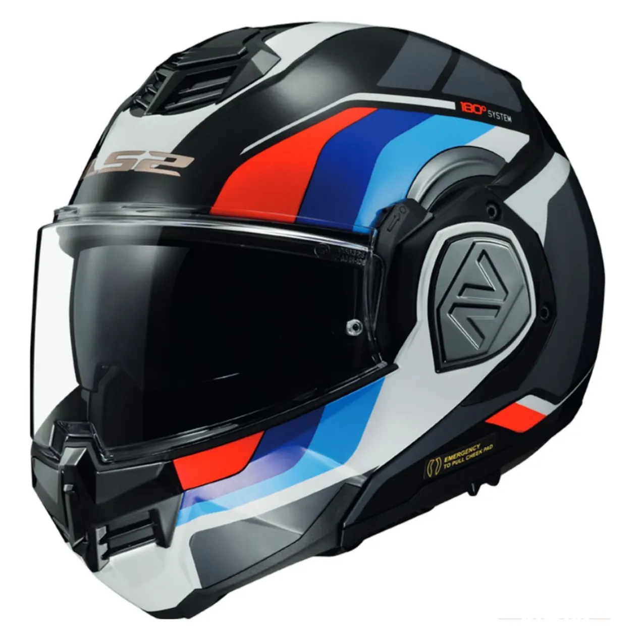 Casco Modulare Ls2 Ff906 Advant Sport Gl.black Blue Red