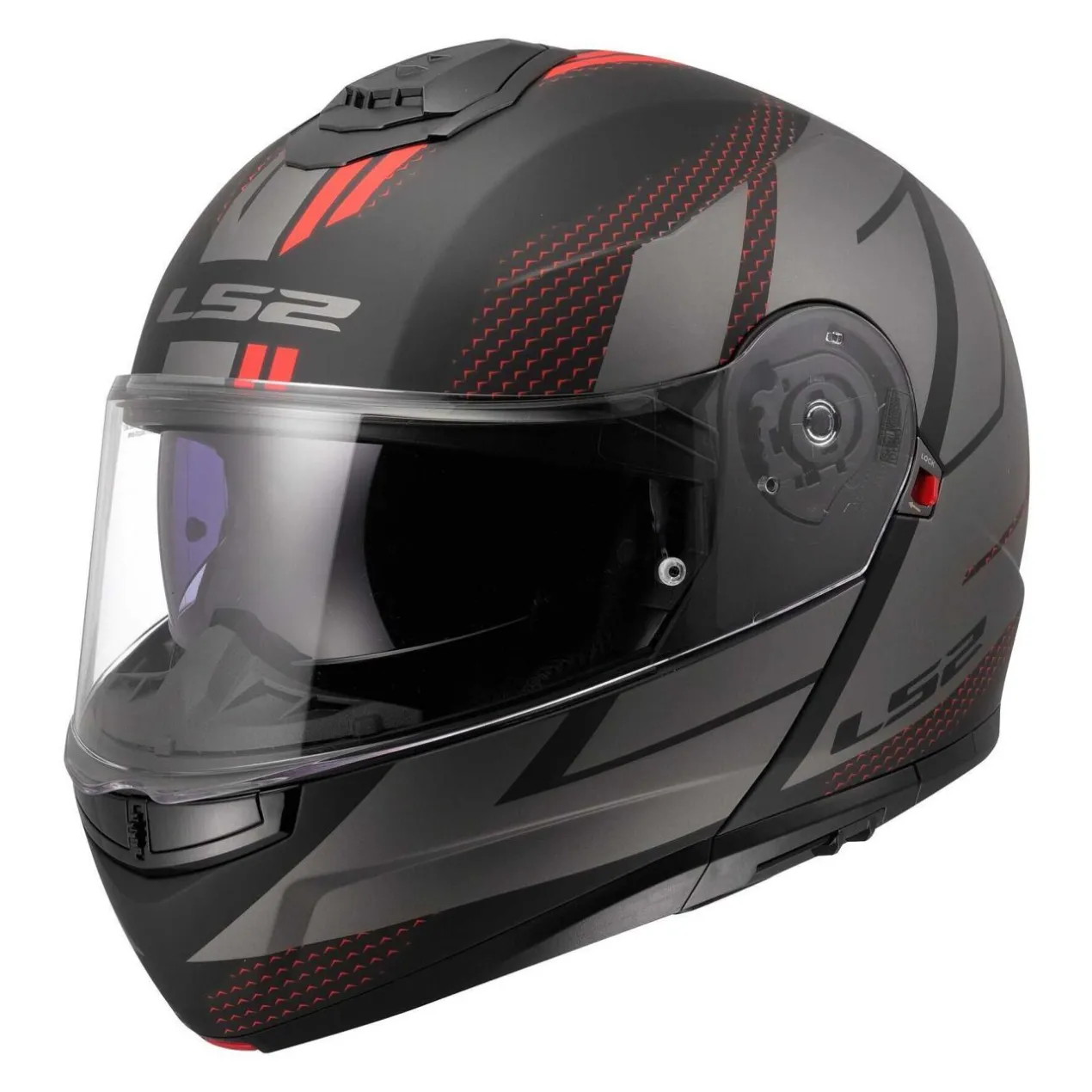 Casco Modulare Ls2 Ff908 Strobe II Code Black Grey