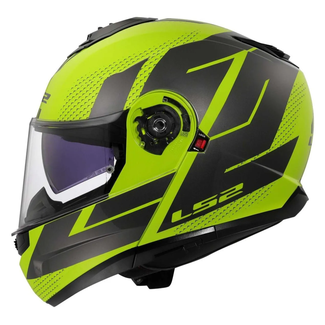 Casco Modulare Ls2 Ff908 Strobe II Code H-v Yellow Grey