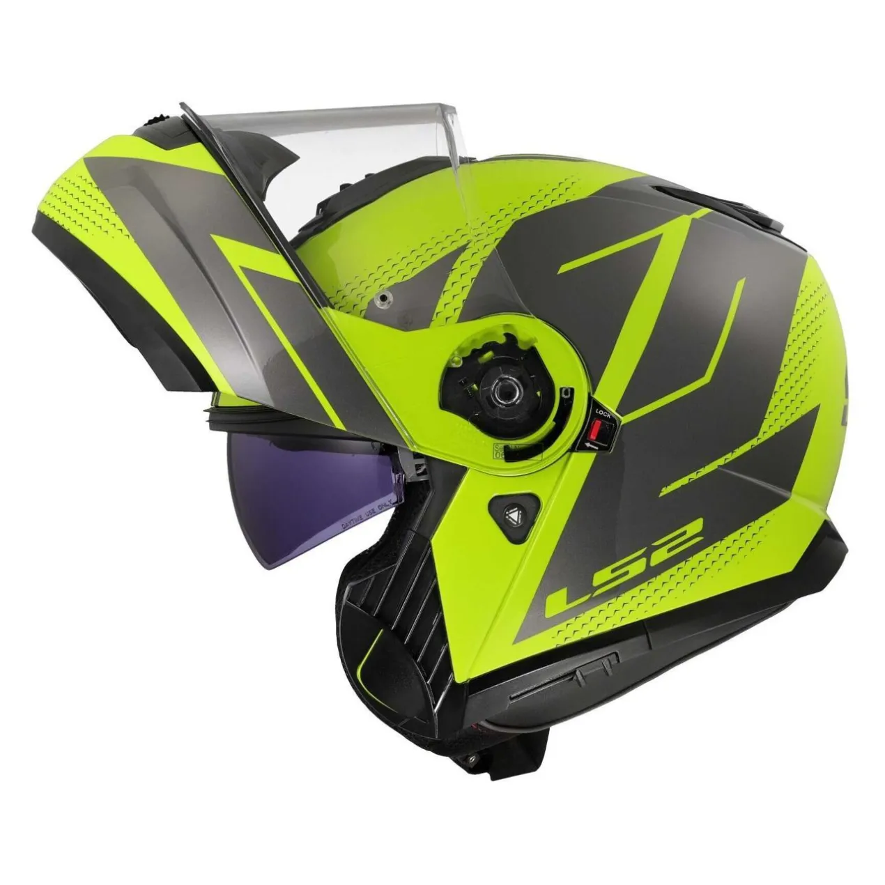Casco Modulare Ls2 Ff908 Strobe II Code H-v Yellow Grey