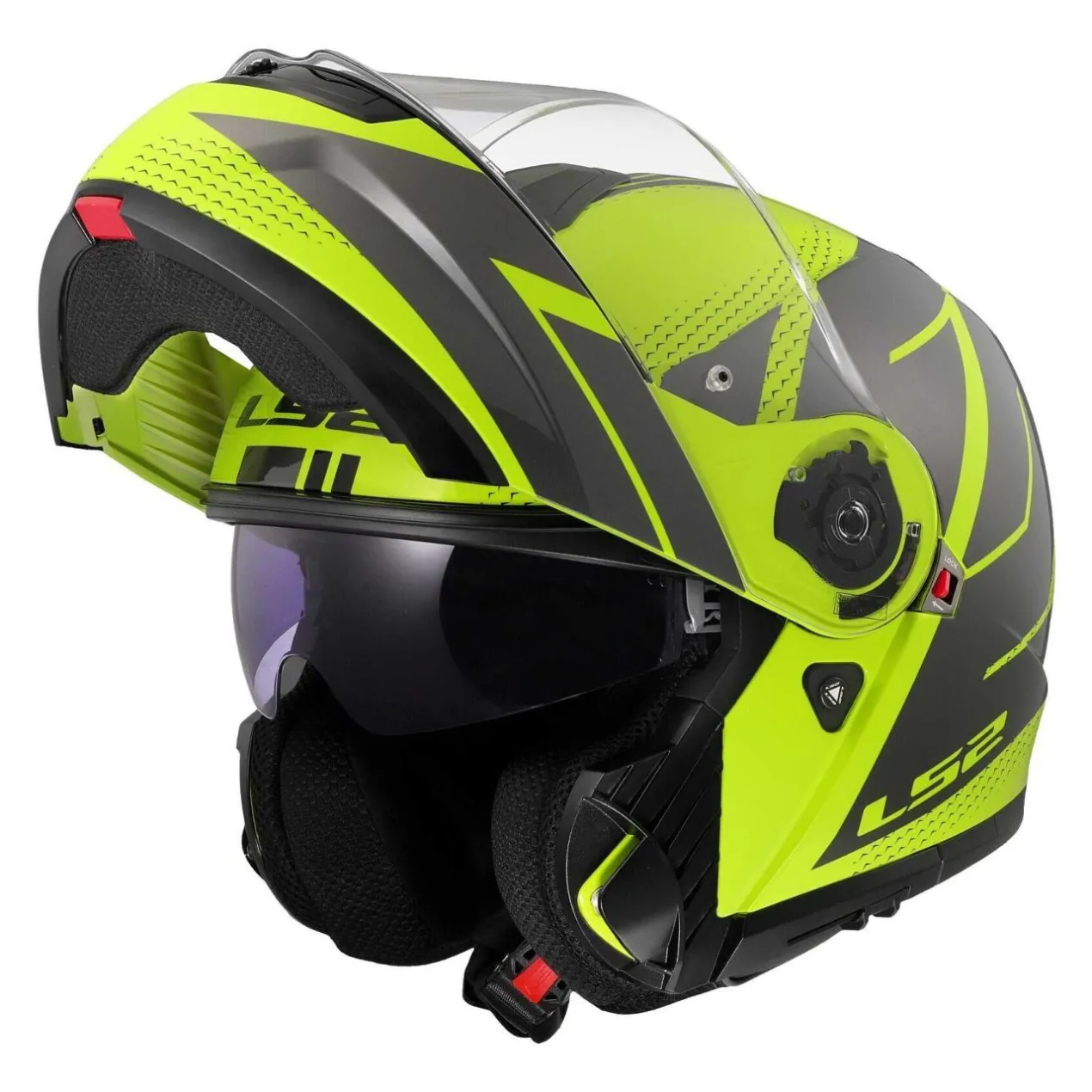 Casco Modulare Ls2 Ff908 Strobe II Code H-v Yellow Grey