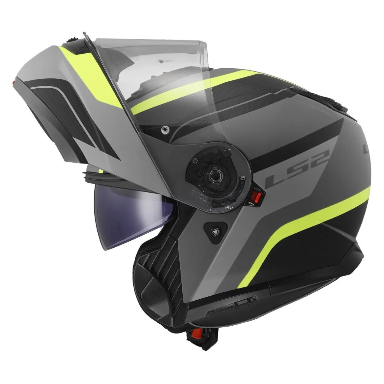 Casco Modulare Ls2 Ff908 Strobe II Monza M.black H-v Yellow