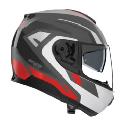 Casco Modulare Nolan N100-6 Cinetico Grigio Lava Bianco Rosso