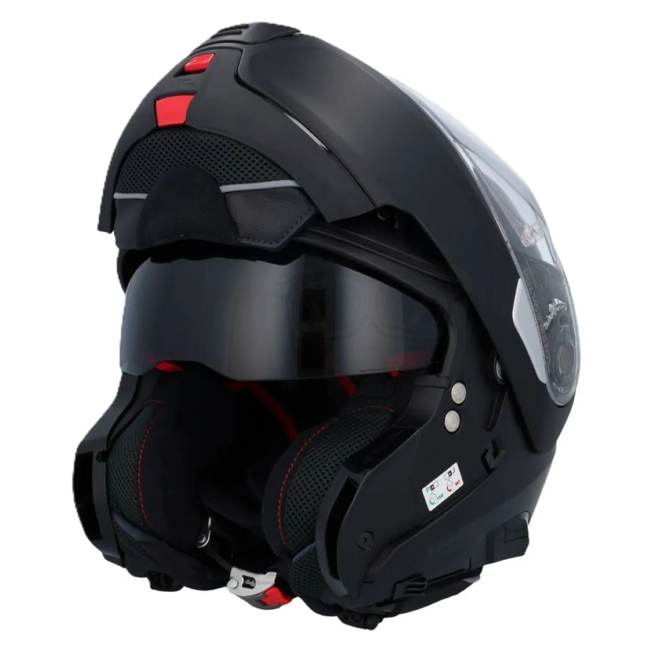 Casco Modulare Nolan N100-5 Classic N-com Flat Black