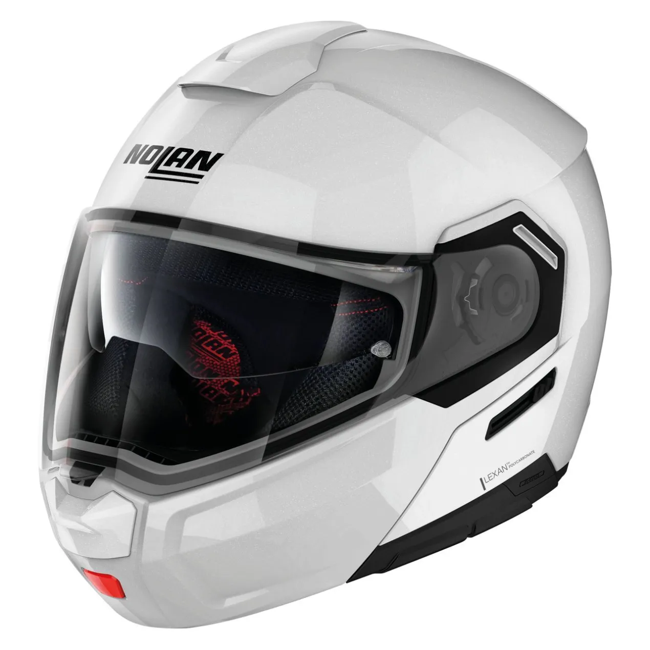 Casco Modulare Nolan N90-3 Classic N-com Metal White