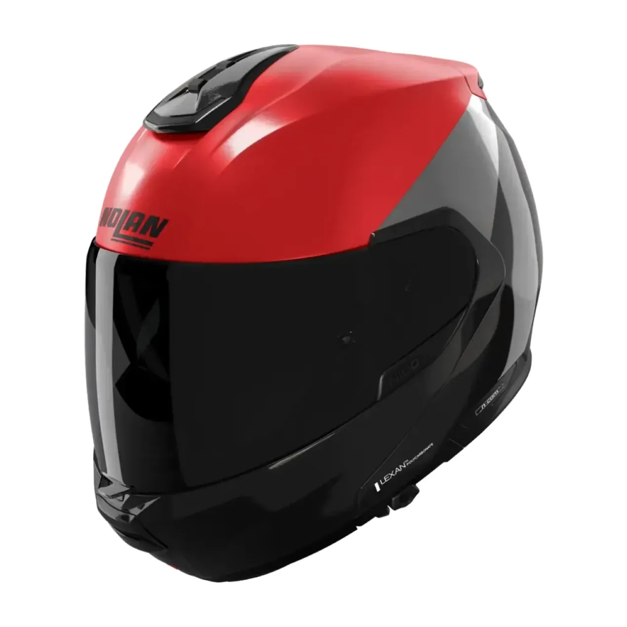 Casco Modulare Nolan N100-6 Verniciatura Speciale Rosso Nero Antracite
