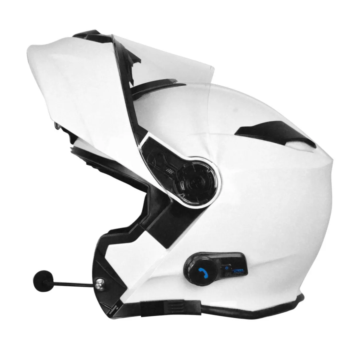 Casco Modulare Origine Delta Bluetooth Integrato White Gloss