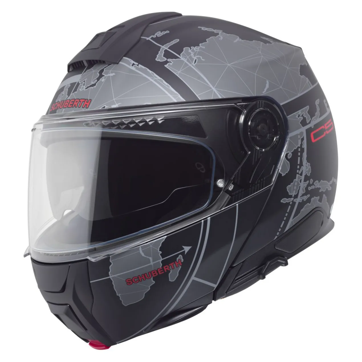 Casco Modulare Schuberth C5 Graphic Globe Nero