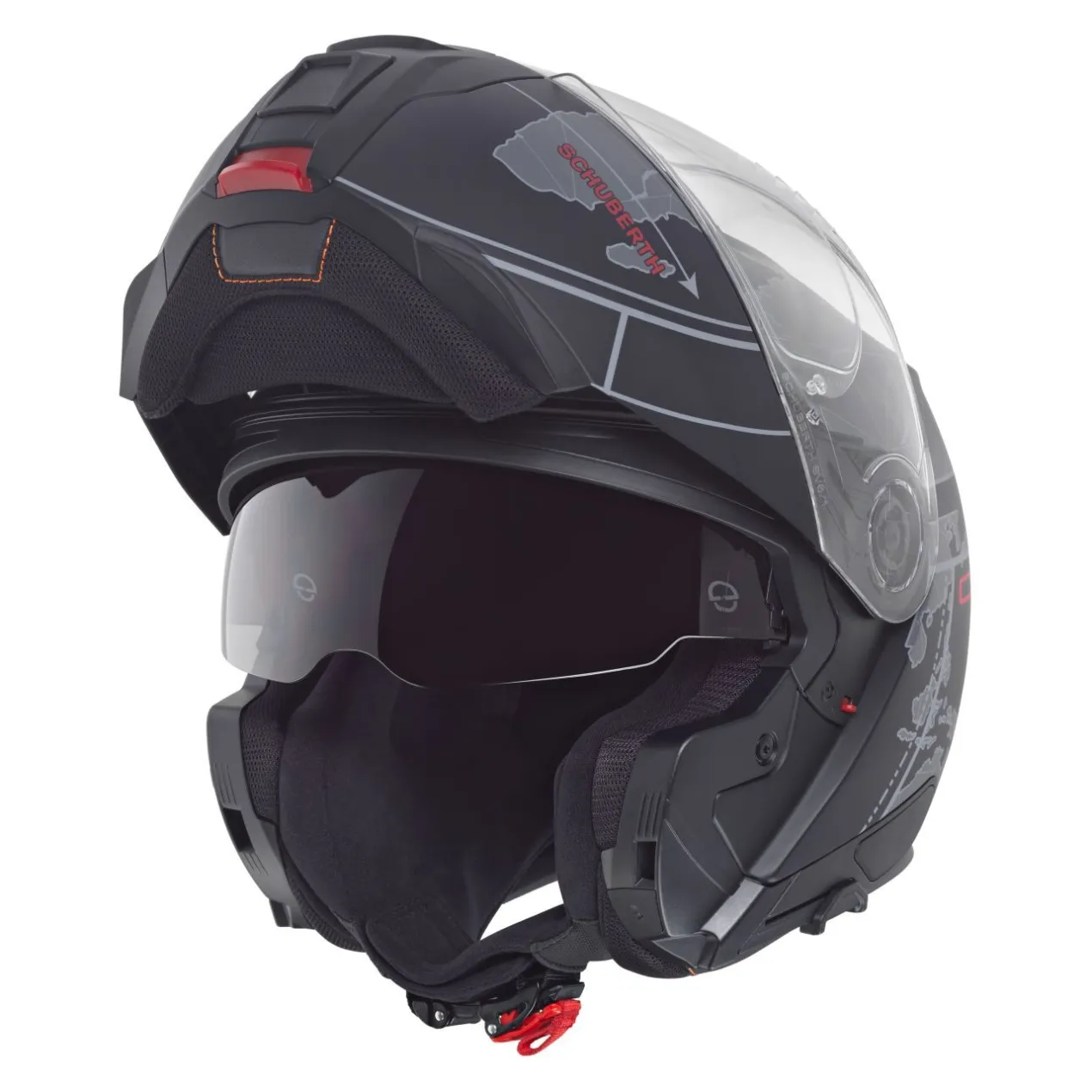 Casco Modulare Schuberth C5 Graphic Globe Nero
