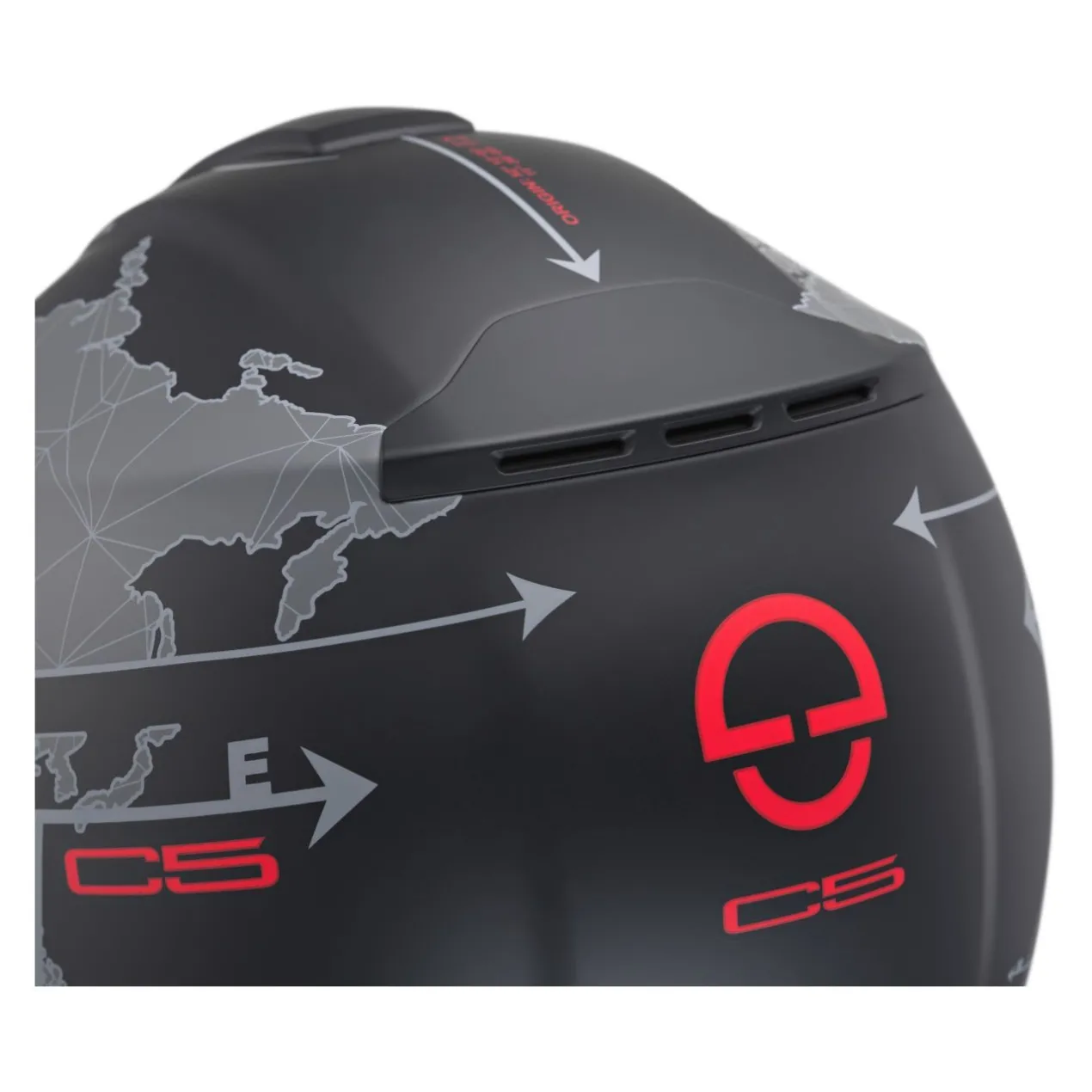 Casco Modulare Schuberth C5 Graphic Globe Nero