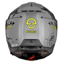 Casco Modulare Schuberth C5 Graphic Globe Grigio