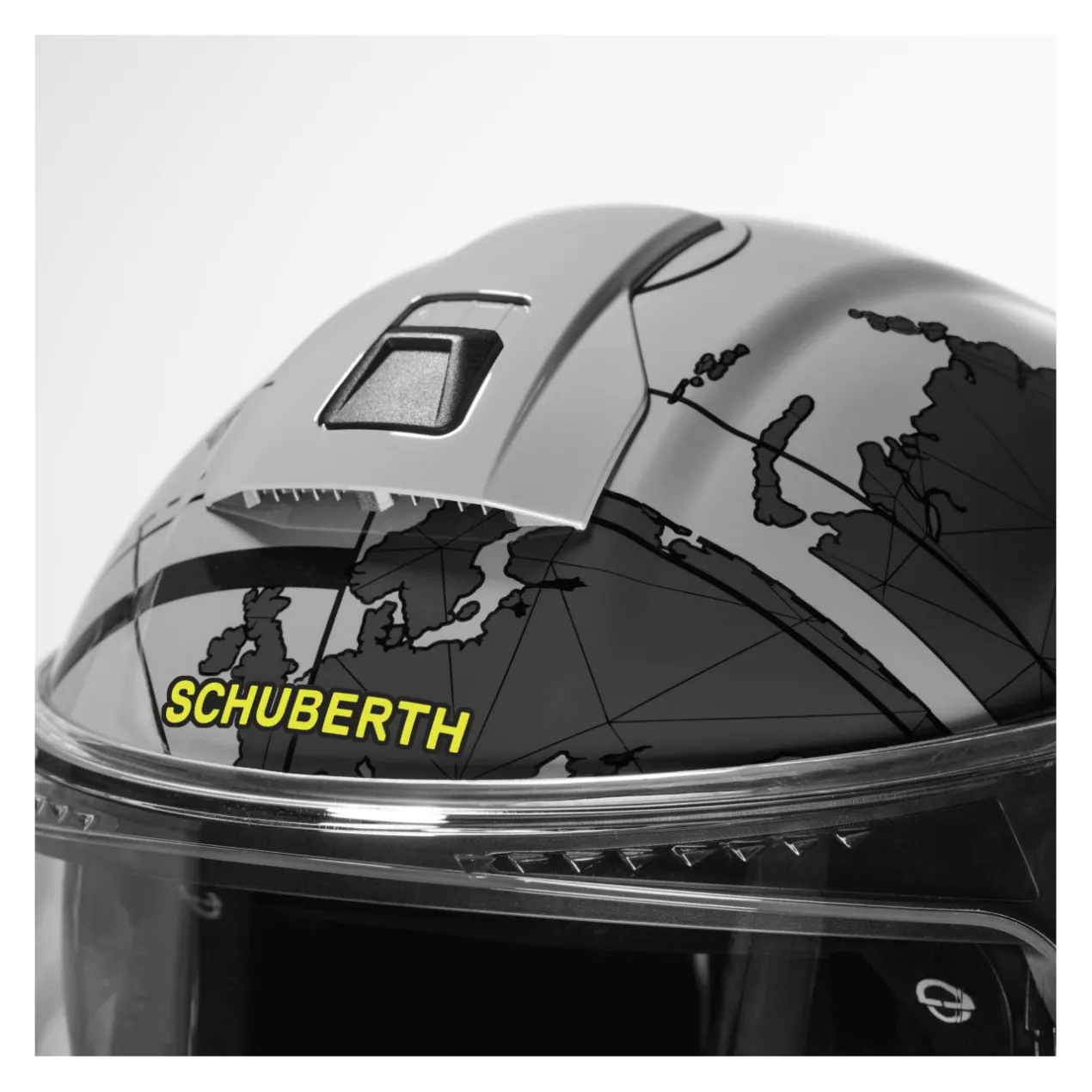 Casco Modulare Schuberth C5 Graphic Globe Grigio