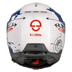 Casco Modulare Schuberth C5 Graphic Globe Blu