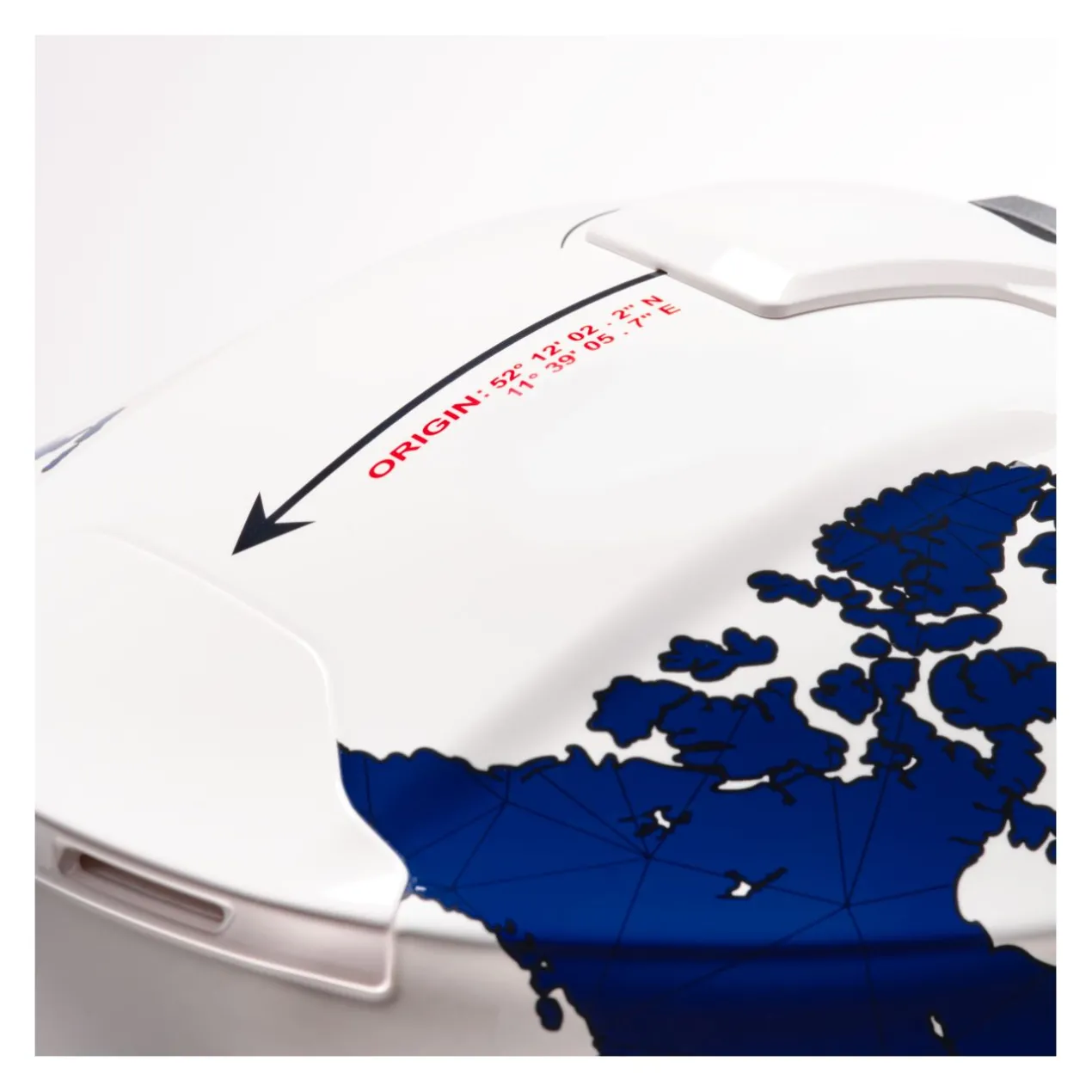 Casco Modulare Schuberth C5 Graphic Globe Blu