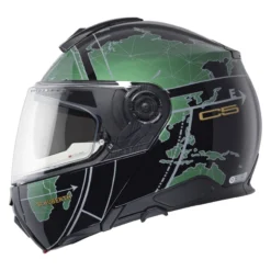Casco Modulare Schuberth C5 Graphic Globe Verde