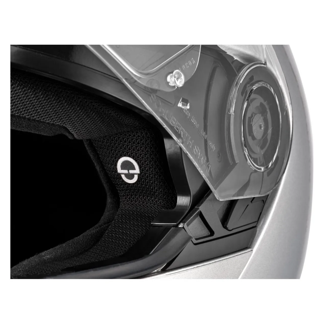 Casco Modulare Schuberth C5 Mono Argento Lucido
