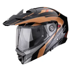 Casco Modulare Scorpion Adx-2 Kamps Nero Rame