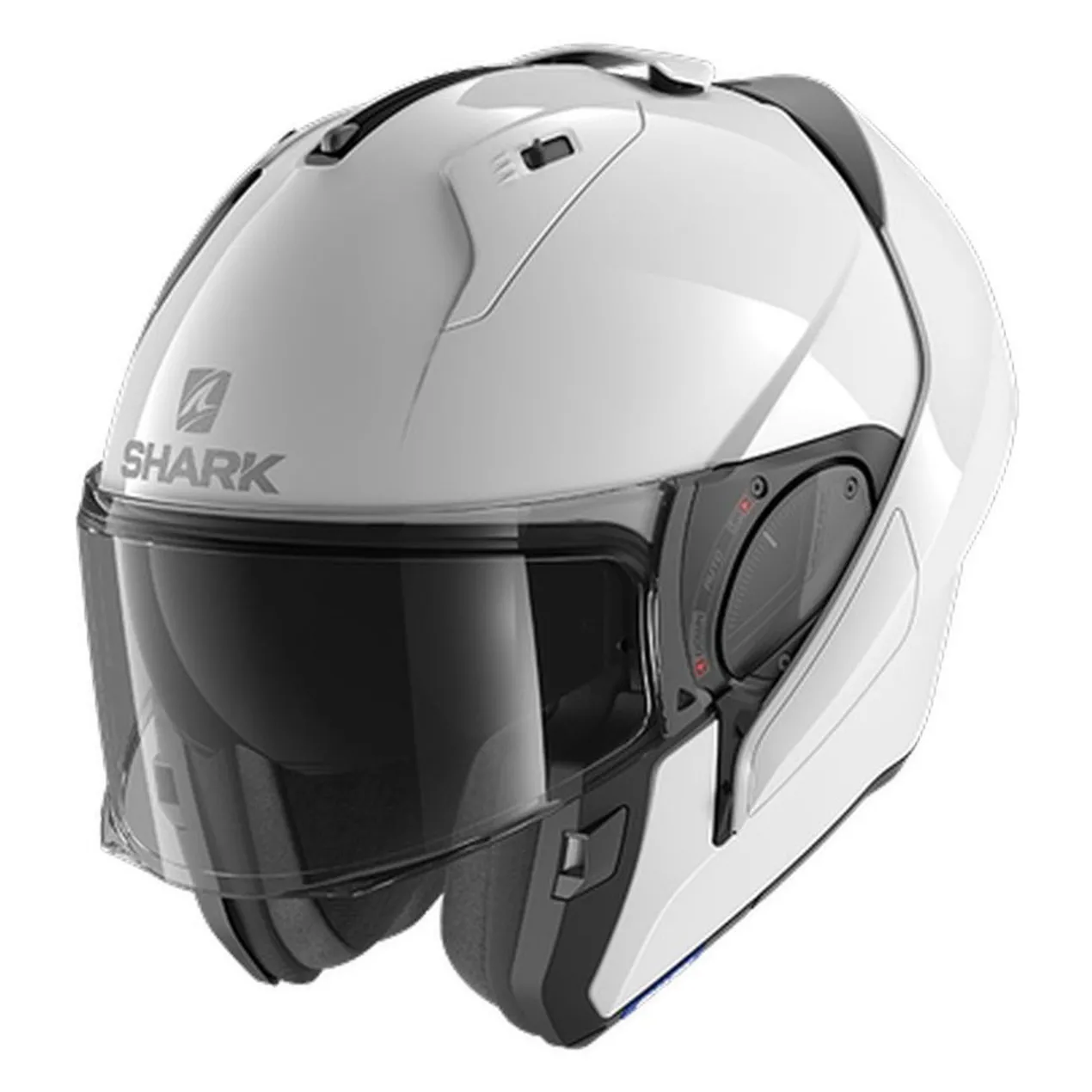 Casco Modulare Shark Evo Es Blank White Azur