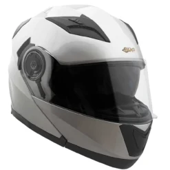 Casco Modulare Ska-p 5xh Doppia Visiera Silver Metal
