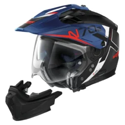 Casco Nolan Crossover N70-2 X Bungee N-com Flat Black Blue