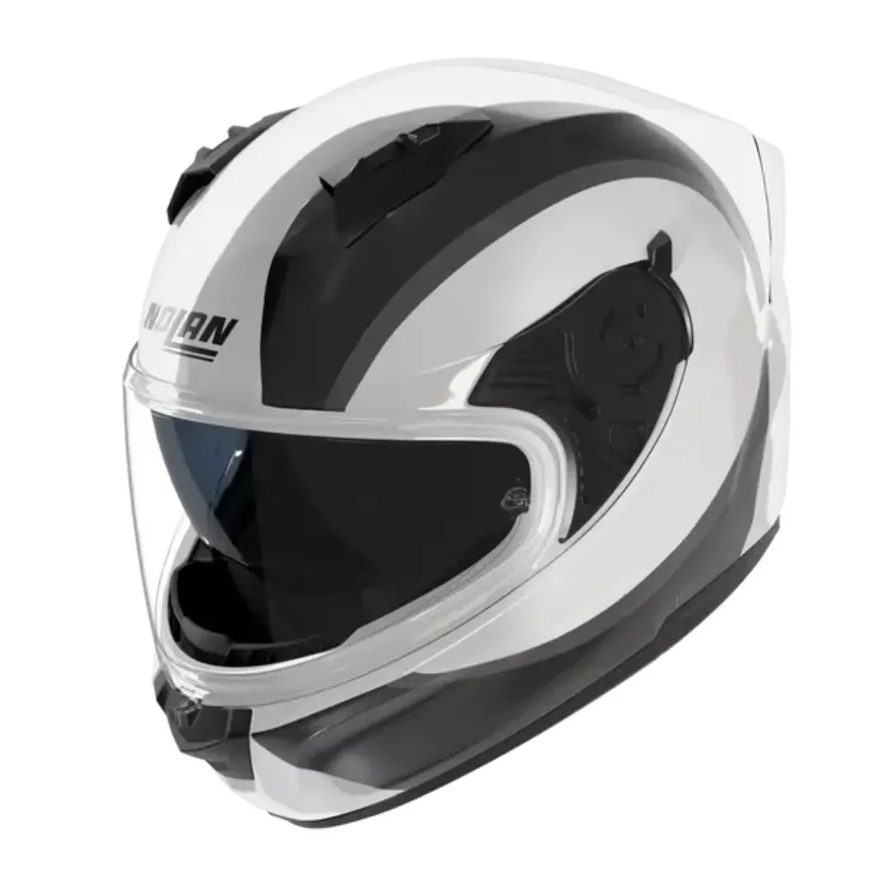 Casco Nolan N60-6 Bifase Bianco Nero Grigio