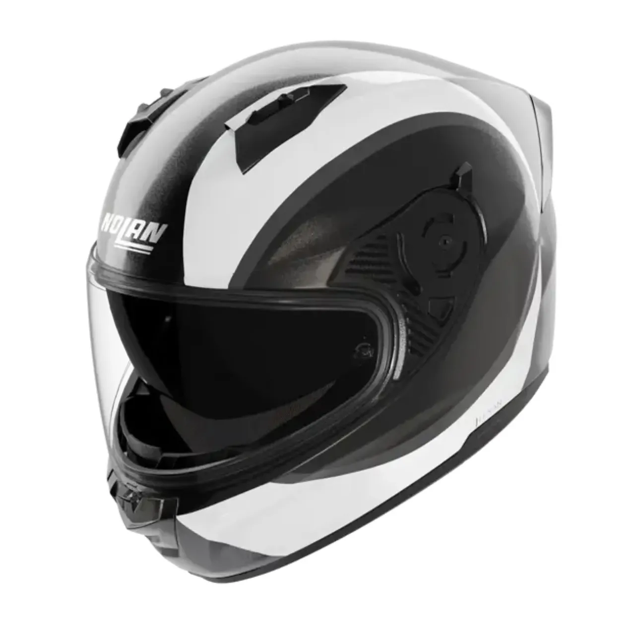 Casco Nolan N60-6 Bifase Nero Bianco Grigio