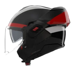 Casco Nolan N120-1 Blocco Nero Antracite Rosso