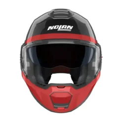 Casco Nolan N120-1 Blocco Nero Antracite Rosso
