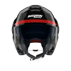 Casco Nolan N120-1 Blocco Nero Antracite Rosso