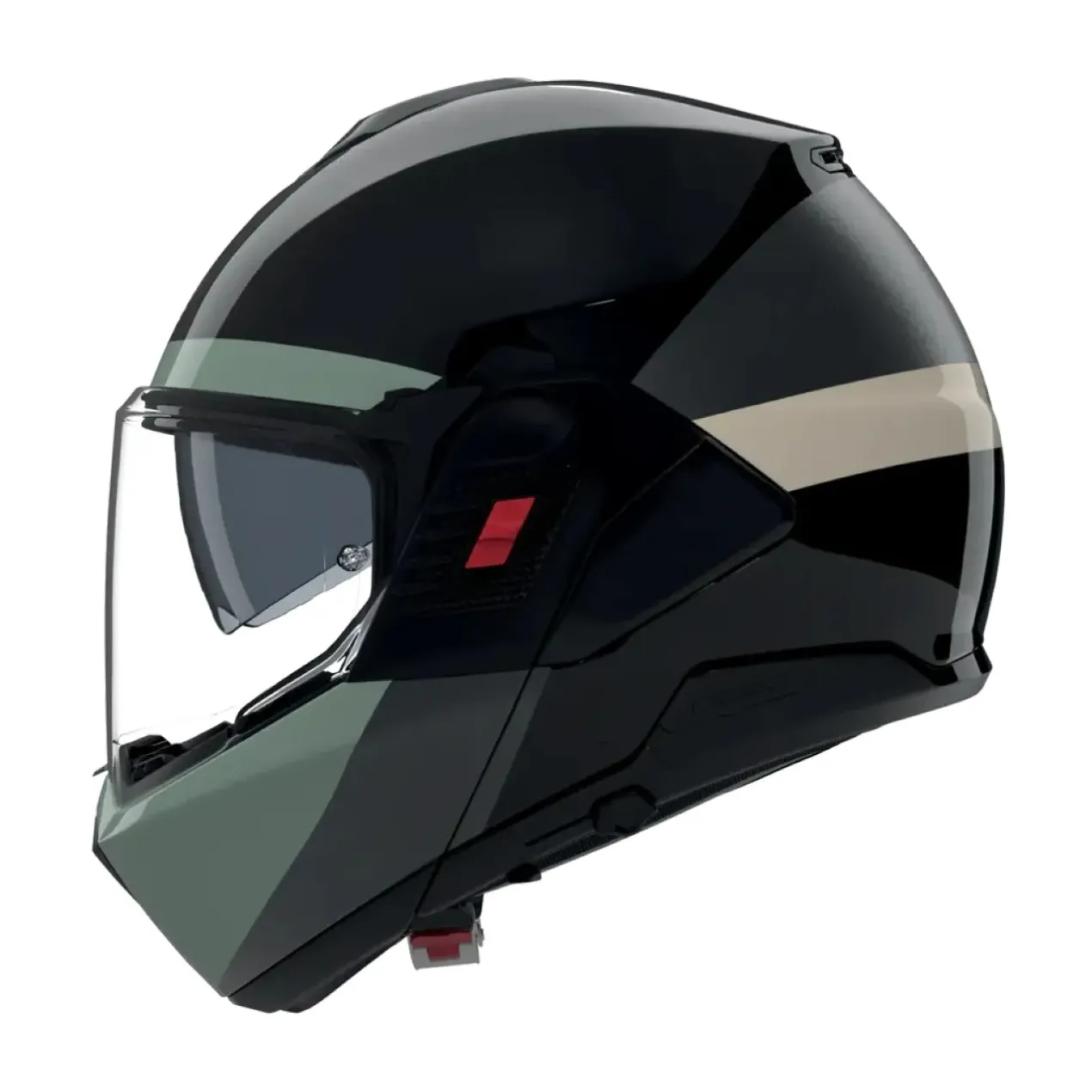 Casco Nolan N120-1 Blocco Nero Antracite Verde