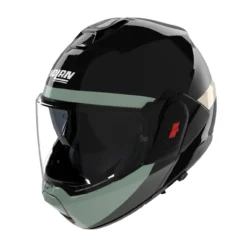 Casco Nolan N120-1 Blocco Nero Antracite Verde