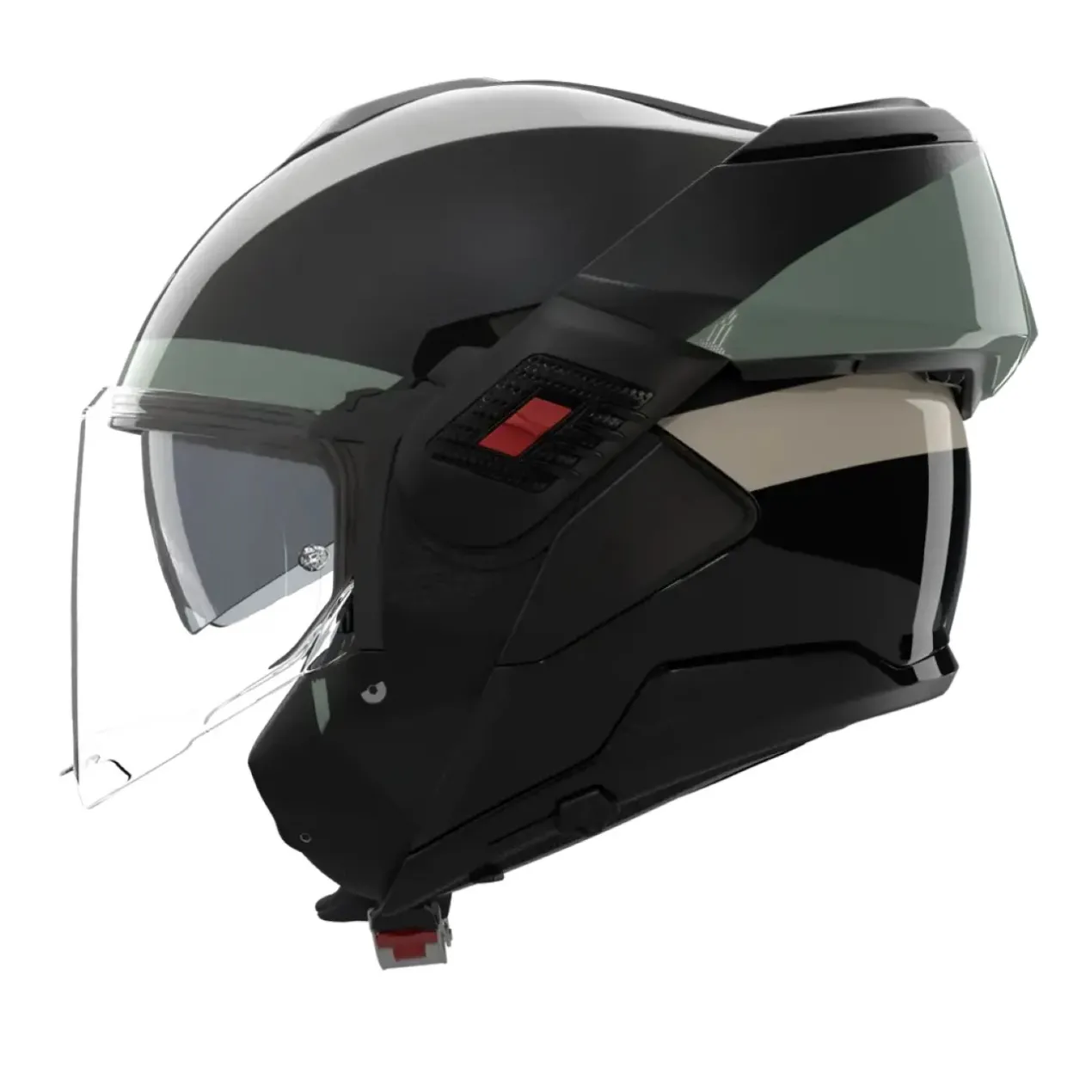 Casco Nolan N120-1 Blocco Nero Antracite Verde