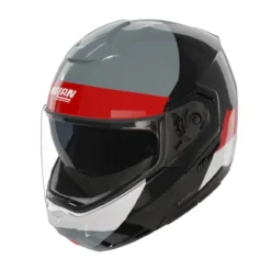 Casco Nolan N90-3 06 Blocco Nero Rosso Antracite