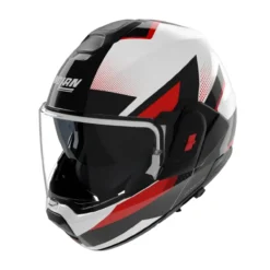 Casco Nolan N120-1 Ciclone Bianco Nero Rosso