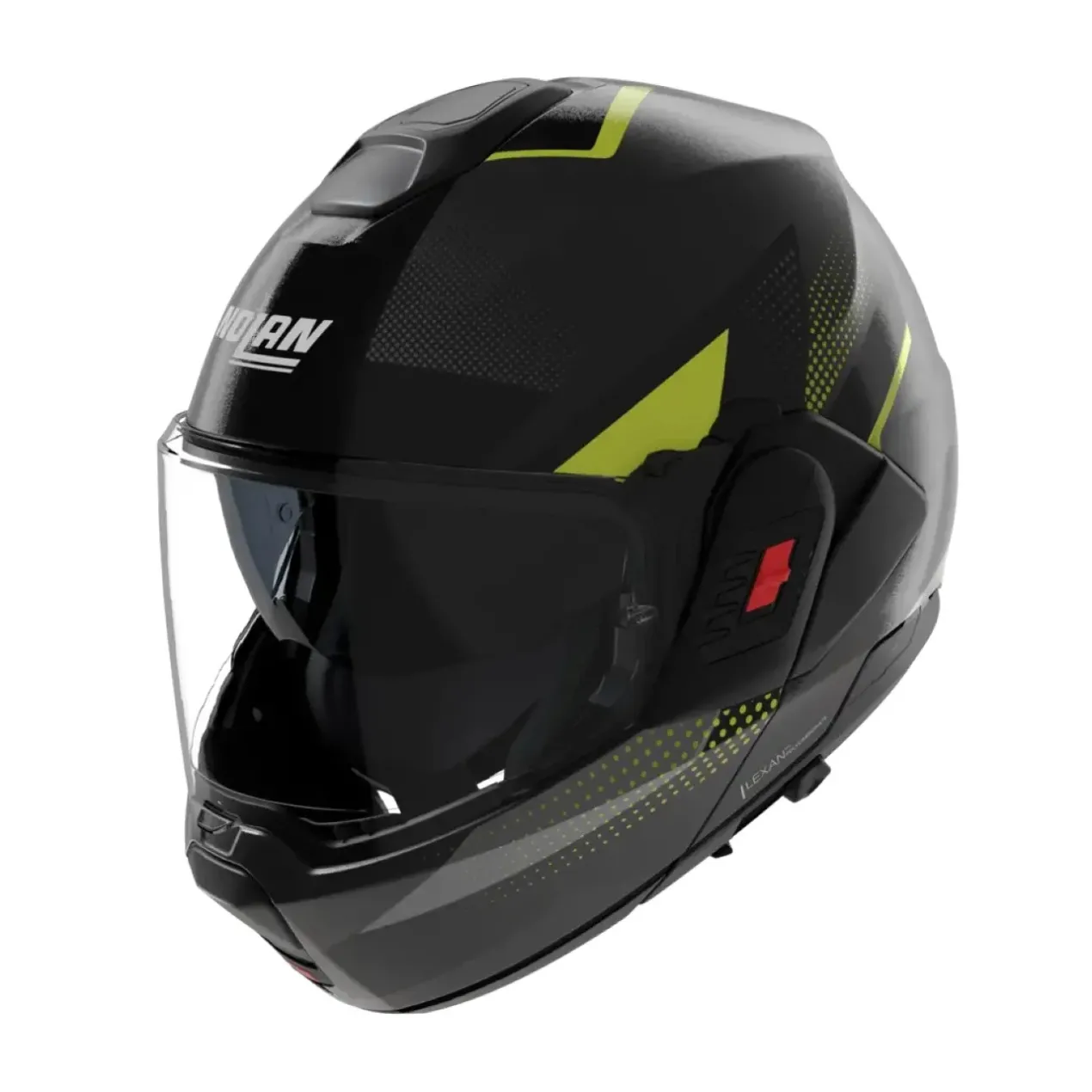 Casco Nolan N120-1 Ciclone Grigio Lava Nero Verde
