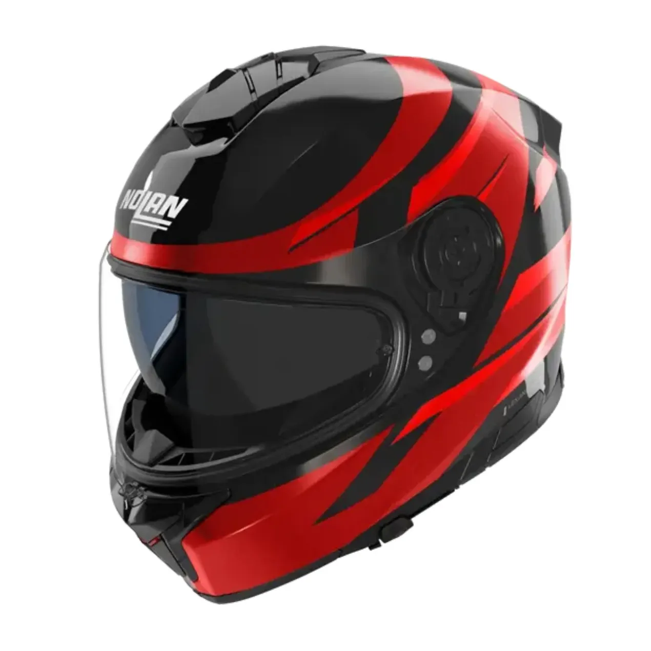 Casco Nolan N80-8 Fervo Nero Rosso Cromato