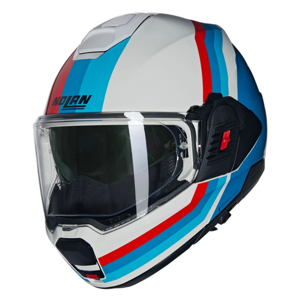 Casco Nolan N120-1 Lineo Bianco Blu Rosso