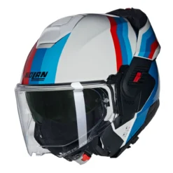 Casco Nolan N120-1 Lineo Bianco Blu Rosso