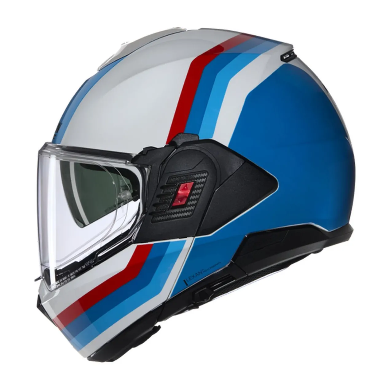 Casco Nolan N120-1 Lineo Bianco Blu Rosso