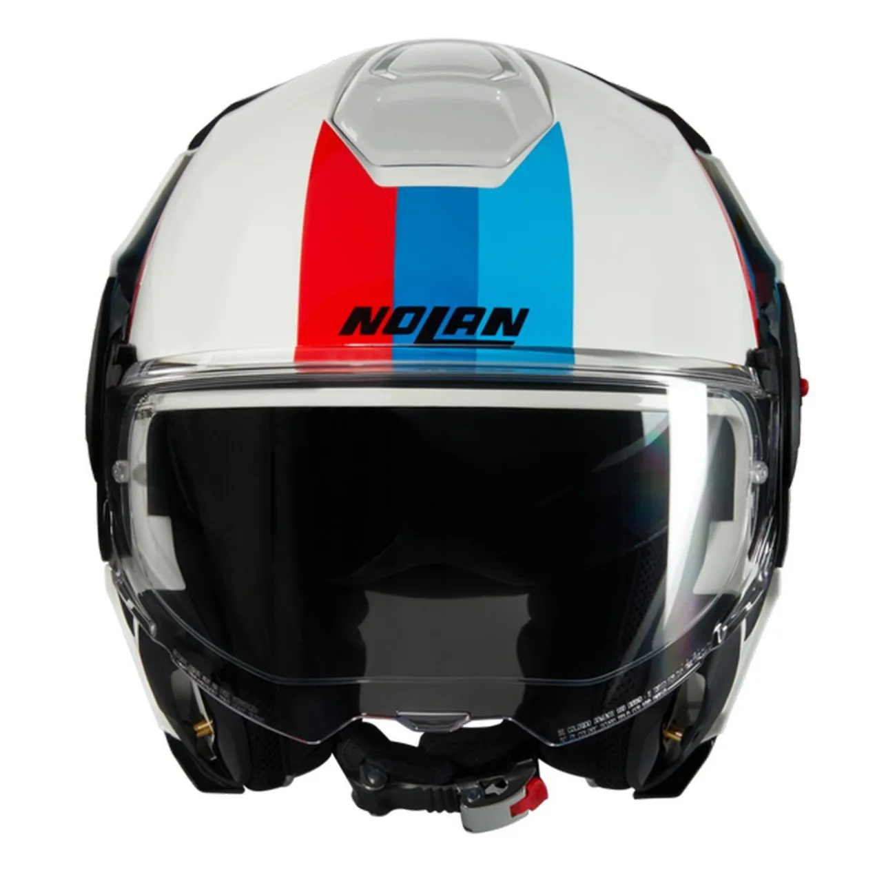 Casco Nolan N120-1 Lineo Bianco Blu Rosso