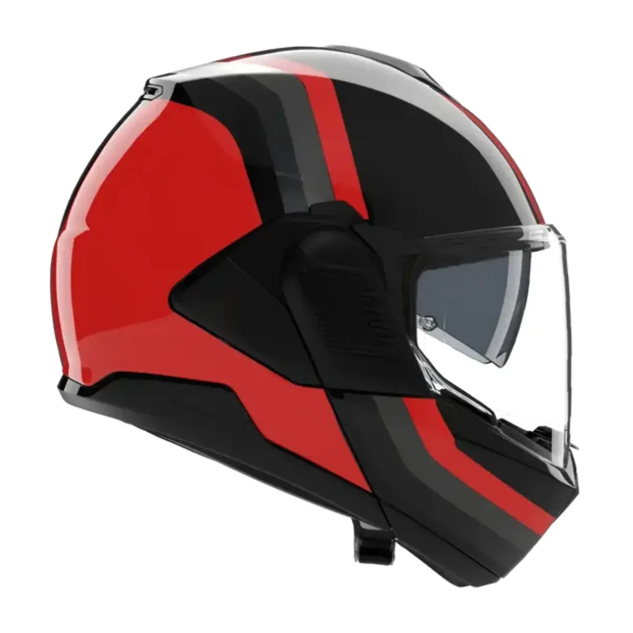 Casco Nolan N120-1 Lineo Nero Rosso Grigio