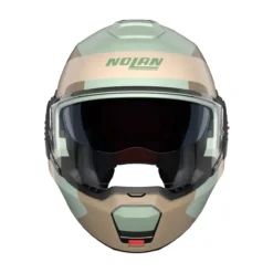 Casco Nolan N120-1 Omocromo Verde Marrone Sabbia