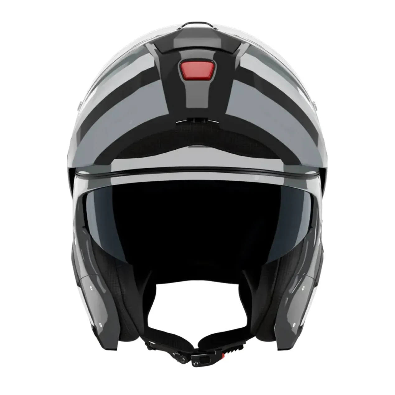 Casco Nolan N90-3 06 Roboto Nero Argento Bianco